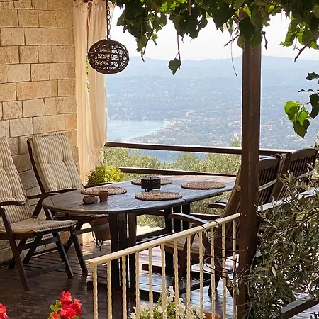 Lorantina Luxury Sea View House Close To Barbati & Ipsos With Starlink Wifi Gospodarstwo wiejskie *